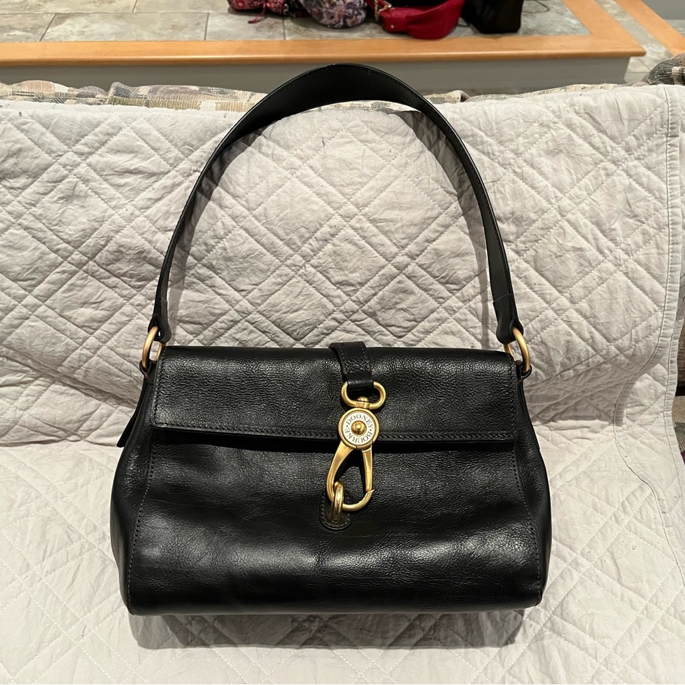 Dooney & Bourke Hobo Handbag Libby Florentine Collection Black #A296320